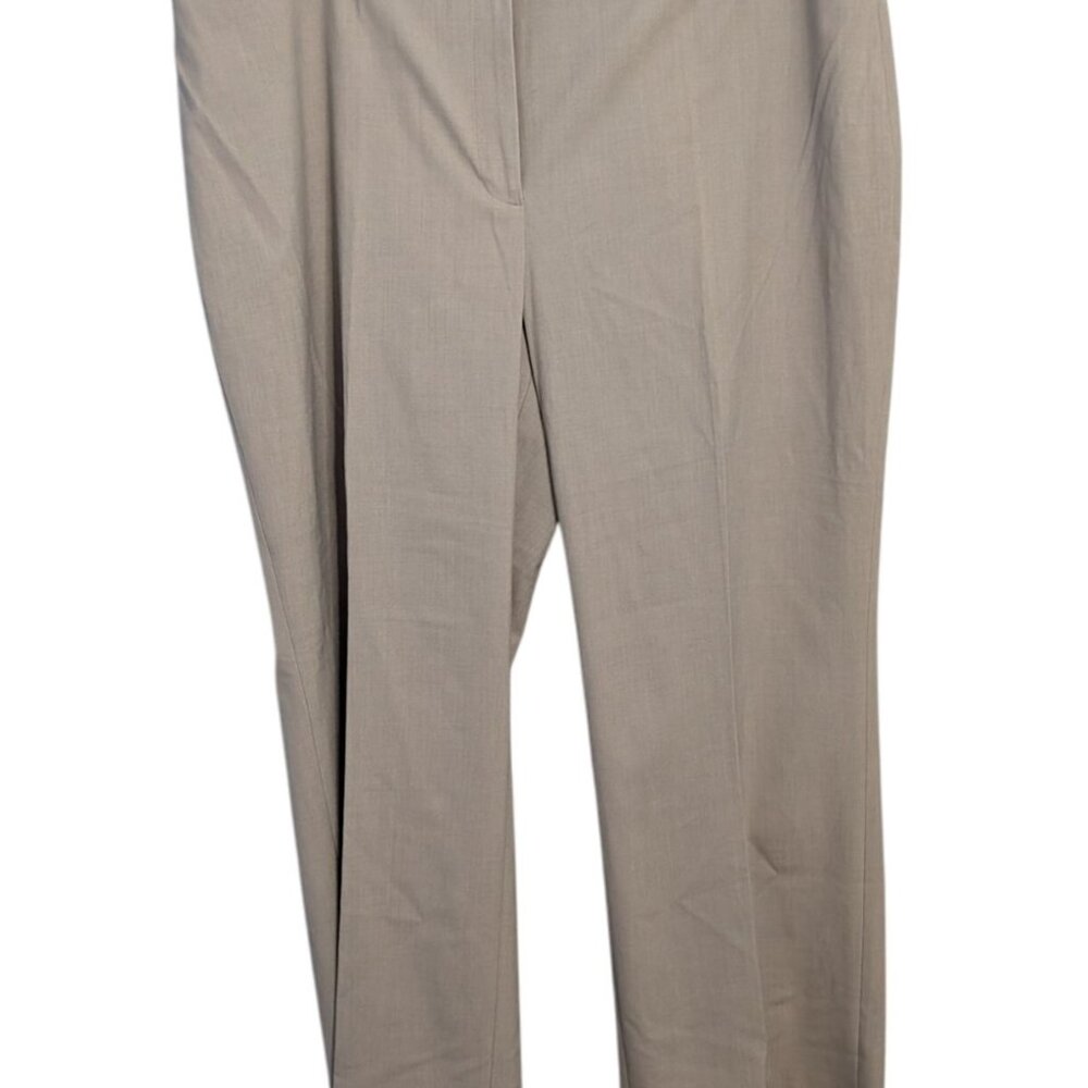 Jones New York Womens Modern Fit Stretch Pants 20W Light Gray Slim Thru Thigh - Picture 2 of 12